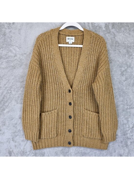 American Eagle Outfitters Sweaters - American Eagle Outfitters Cardigan Sweater Womens Medium Brown Chunky Knit